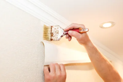 Pose de papier peint à Ambrumesnil — revêtements muraux et toiles de verre